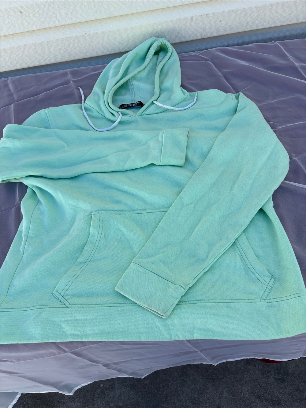 Kids Mint Green Pullover Hoodie Sweatshirt